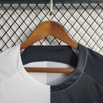Camisa Corinthians 23/24 Versão Torcedor Pré-Jogo - Preta/branca