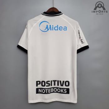 Camisa Corinthians I 20/21 Versão Torcedor Gola Polo + Patrocínios + Personalização Grátis