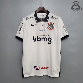 Camisa Corinthians I 20/21 Versão Torcedor Gola Polo + Patrocínios + Personalização Grátis Camisa Corinthians I 20/21 Versão Torcedor Gola Polo + Patrocínios + Personalização Grátis
