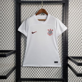 Camisa Corinthians I 23/24 Versão Feminina + Personalização Grátis Camisa Corinthians I 23/24 Versão Feminina + Personalização Grátis