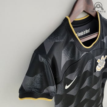 Camisa Corinthians II 22/23 Versão Feminina + Personalização Grátis