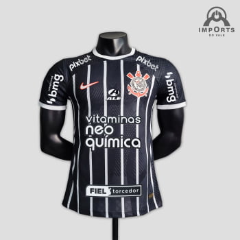 Camisa Corinthians II 23/24 Versão Jogador + Patrocínios + Personalização Grátis Camisa Corinthians II 23/24 Versão Jogador + Patrocínios + Personalização Grátis