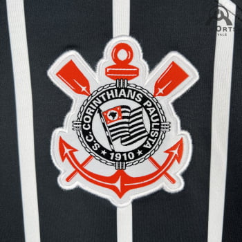 Camisa Corinthians II 23/24 Versão Torcedor + Patrocínios + Personalização Grátis