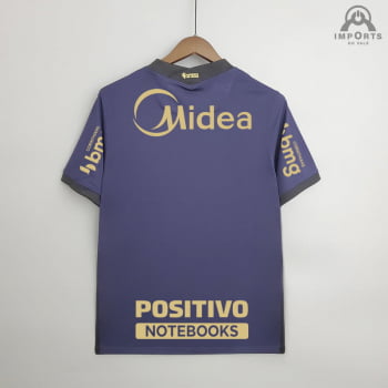 Camisa Corinthians III 21/22 Versão Torcedor + Patrocínios + Personalização Grátis