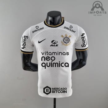 Camisa Corinthians l 22/23 Versão Jogador + Patrocínios + Personalização Grátis Camisa Corinthians l 22/23 Versão Jogador + Patrocínios + Personalização Grátis
