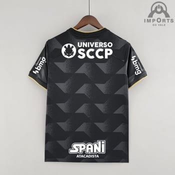 Camisa Corinthians ll 22/23 Versão Torcedor + Patrocínios + Personalização Grátis 