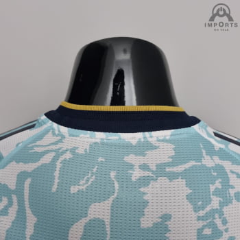 Camisa da Seleção Argentina 2022 Versão Jogador Clássica Azul + Personalização Grátis