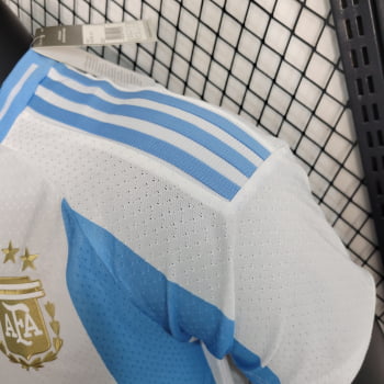 Camisa da Seleção Argentina 2023 Versão Jogador + Personalização Grátis 