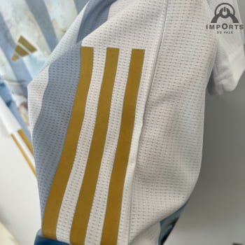 Camisa da Seleção Argentina 2023 Versão Torcedor Ed. Especial Listrada + Personalização Grátis