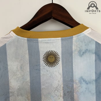 Camisa da Seleção Argentina 2023 Versão Torcedor Ed. Especial Listrada + Personalização Grátis
