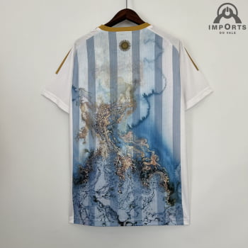 Camisa da Seleção Argentina 2023 Versão Torcedor Ed. Especial Listrada + Personalização Grátis