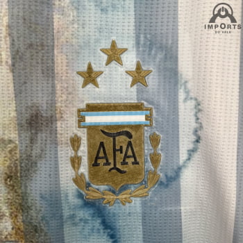Camisa da Seleção Argentina 2023 Versão Torcedor Ed. Especial Listrada + Personalização Grátis Camisa da Seleção Argentina 2023 Versão Torcedor Ed. Especial Listrada + Personalização Grátis