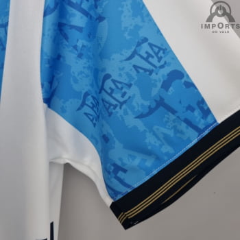Camisa da Seleção Argentina 2022 Versão Torcedor Comemorativa Azul  + Personalização Grátis