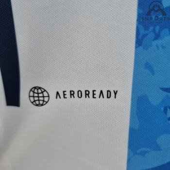 Camisa da Seleção Argentina 2022 Versão Torcedor Comemorativa Azul  + Personalização Grátis