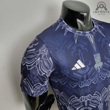 Camisa da Seleção Argentina 2022 Versão Jogador  Pantera Negra + Personalização Grátis