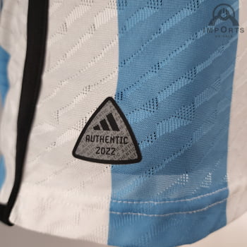 Camisa Da Seleção Argentina l 2022 Versão Jogador + Personalização Grátis