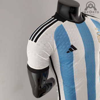 Camisa Da Seleção Argentina l 2022 Versão Jogador + Personalização Grátis