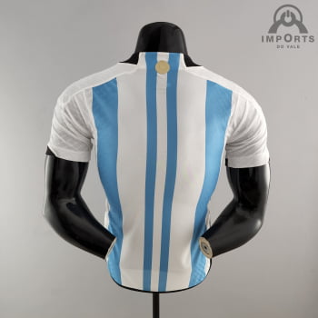 Camisa Da Seleção Argentina l 2022 Versão Jogador + Personalização Grátis