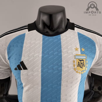 Camisa Da Seleção Argentina l 2022 Versão Jogador + Personalização Grátis