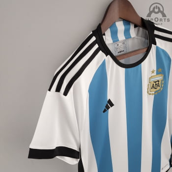 Camisa Da Seleção Argentina l 2022 Versão Torcedor + Personalização Grátis