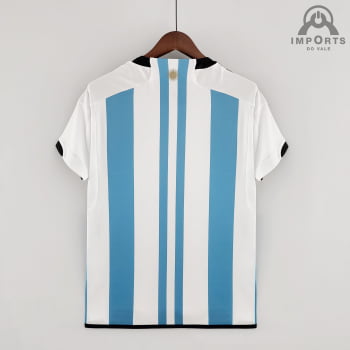 Camisa Da Seleção Argentina l 2022 Versão Torcedor + Personalização Grátis