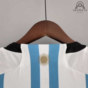 Camisa Da Seleção Argentina l 2022 Versão Torcedor + Personalização Grátis