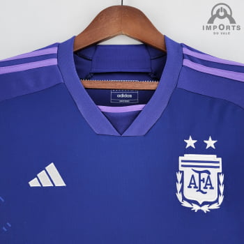 Camisa Da Seleção Argentina ll 2022 Versão Torcedor + Personalização Grátis
