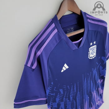 Camisa Da Seleção Argentina ll 2022 Versão Torcedor + Personalização Grátis