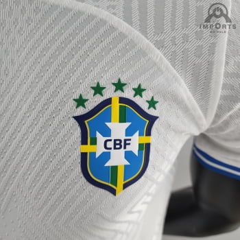 Camisa Da Seleção Brasileira 2022 Concept Versão Jogador - Branca