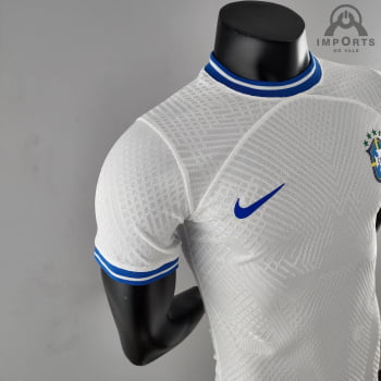 Camisa Da Seleção Brasileira 2022 Concept Versão Jogador - Branca