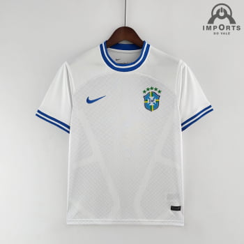 Camisa da Seleção Brasileira 2022 Ed. Especial Branca Versão Torcedor + Personalizaça2o Grátis Camisa da Seleção Brasileira 2022 Ed. Especial Branca Versão Torcedor + Personalizaça2o Grátis