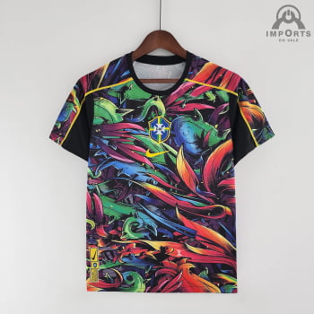 Camisa da Seleção Brasileira 2022 Edição Especial Multicolor + Personalização Grátis