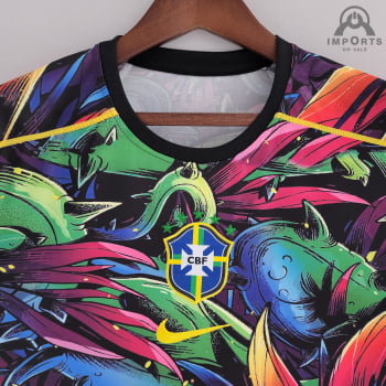 Camisa da Seleção Brasileira 2022 Edição Especial Multicolor + Personalização Grátis
