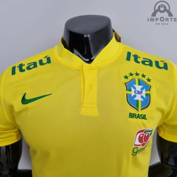 Camisa da Seleção Brasileira 2022 Low Neck - Amarela