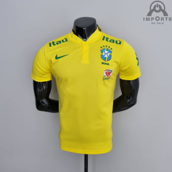 Camisa da Seleção Brasileira 2022 Low Neck  - Amarela