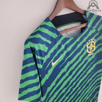 Camisa da Seleção Brasileira 2022 Versão Torcedor Pré-jogo