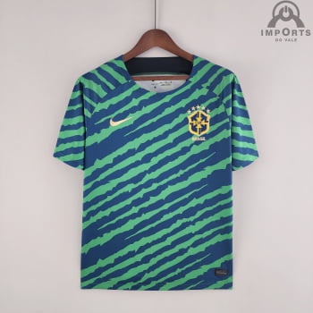 Camisa da Seleção Brasileira 2022 Versão Torcedor Pré-jogo Camisa da Seleção Brasileira 2022 Versão Torcedor Pré-jogo