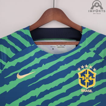 Camisa da Seleção Brasileira 2022 Versão Torcedor Pré-jogo