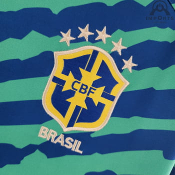 Camisa da Seleção Brasileira 2022 Versão Torcedor Pré-jogo Camisa da Seleção Brasileira 2022 Versão Torcedor Pré-jogo