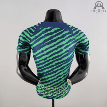 Camisa da Seleção Brasileira 2022 Versão Jogador Pré-jogo