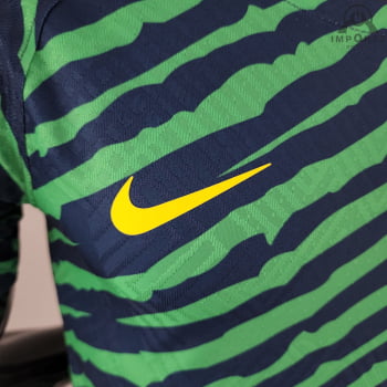Camisa da Seleção Brasileira 2022 Versão Jogador Pré-jogo