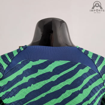 Camisa da Seleção Brasileira 2022 Versão Jogador Pré-jogo
