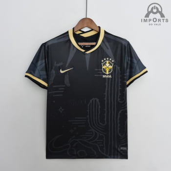 Camisa da Seleção Brasileira 2022 Versão Torcedor Nordeste + Personalização Grátis
