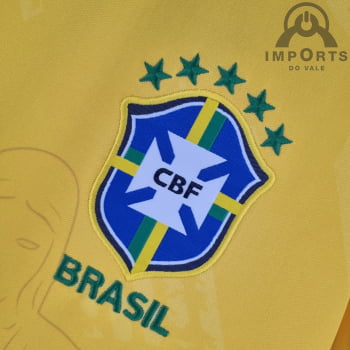 Camisa da Seleção Brasileira 2022 Versão Torcedor Cristo Redentor + Personalização Grátis 