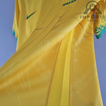 Camisa da Seleção Brasileira 2022 Versão Torcedor Cristo Redentor + Personalização Grátis 