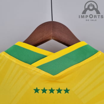 Camisa da Seleção Brasileira 2022 Versão Torcedor Cristo Redentor + Personalização Grátis 