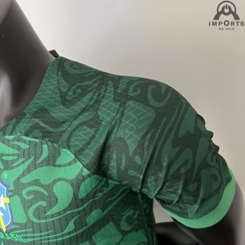 Camisa da Seleção Brasileira 2023 Versão Jogador Ed. Especial Verde + Personalização Grátis