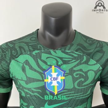 Camisa da Seleção Brasileira 2023 Versão Jogador Ed. Especial Verde + Personalização Grátis