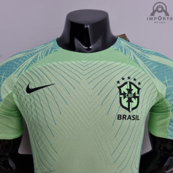 Camisa da Seleção Brasileira 22/23 Versão Jogador Treino - Verde 