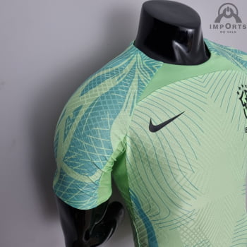 Camisa da Seleção Brasileira 22/23 Versão Jogador Treino - Verde 